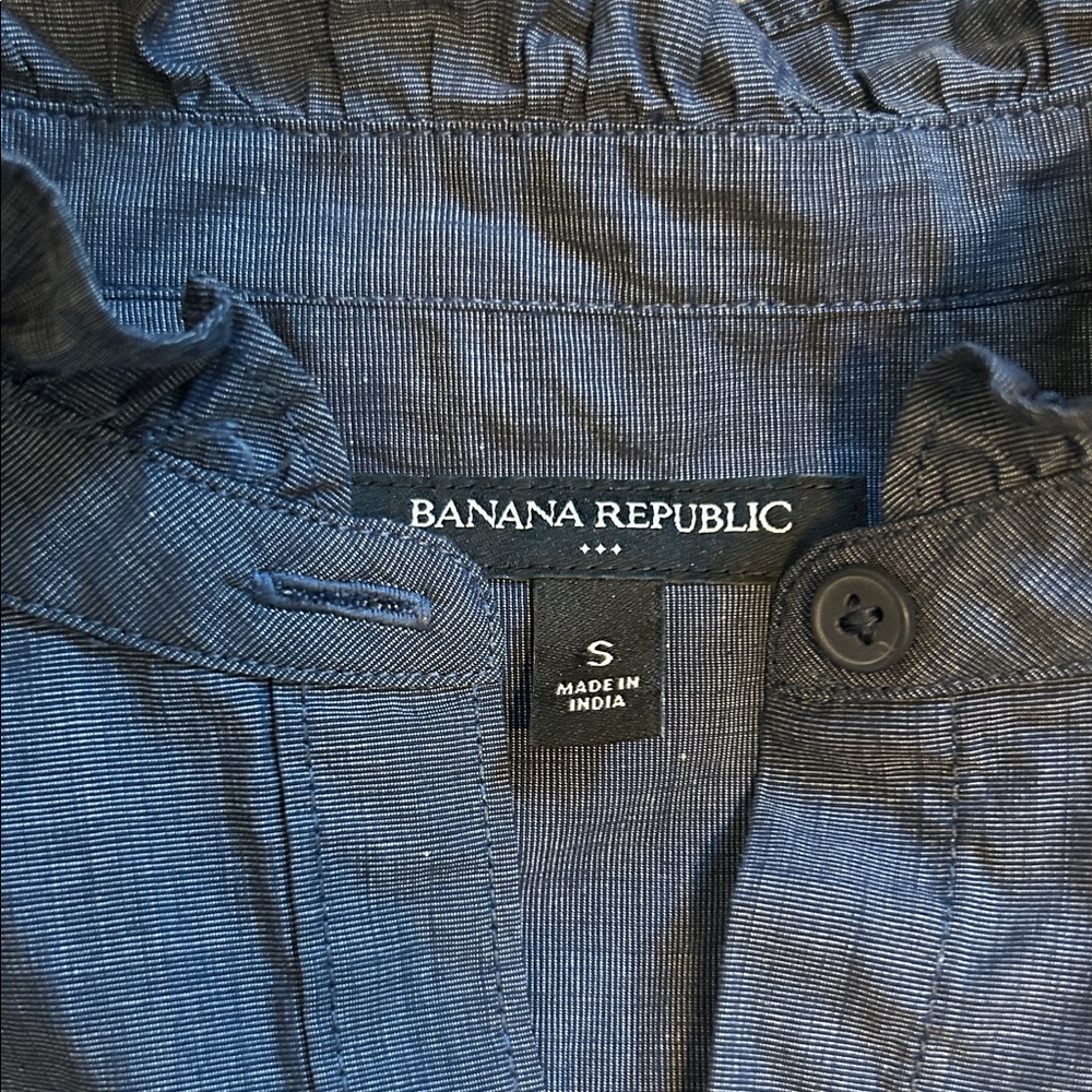 Banana Republic Dark Blue Casual Shirt - Picture 2 of 5